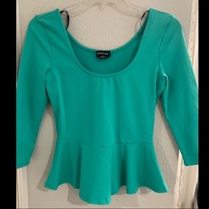 Bebe peplum top